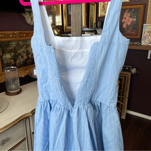 WEWOREWHAT Blue Corset Peplum Mini Dress Size 12 - Picture 9 of 12